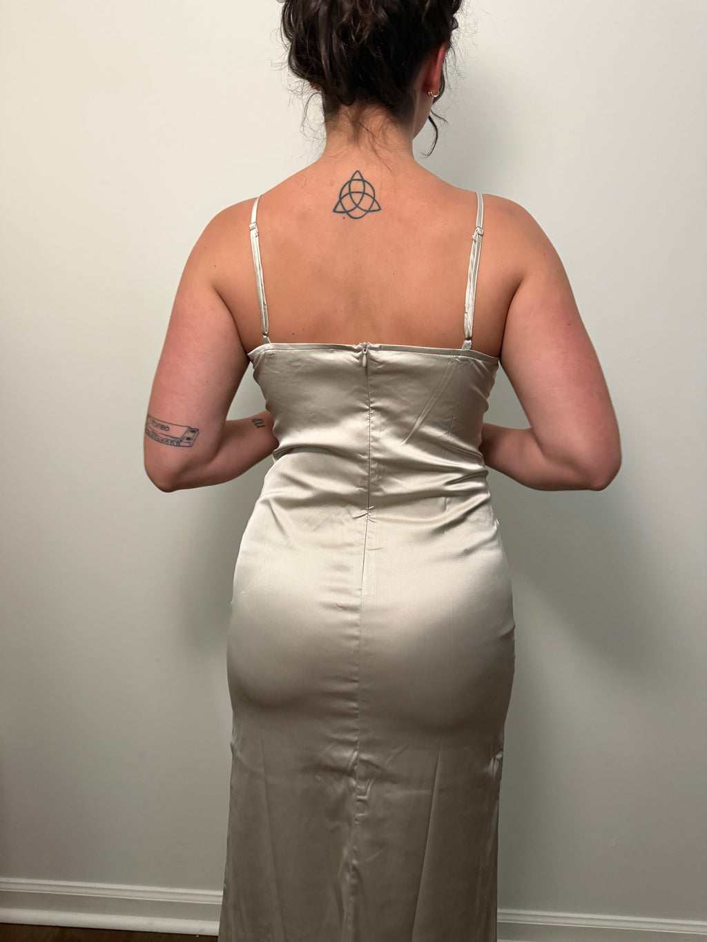 Anna’s Satin Midi Dress