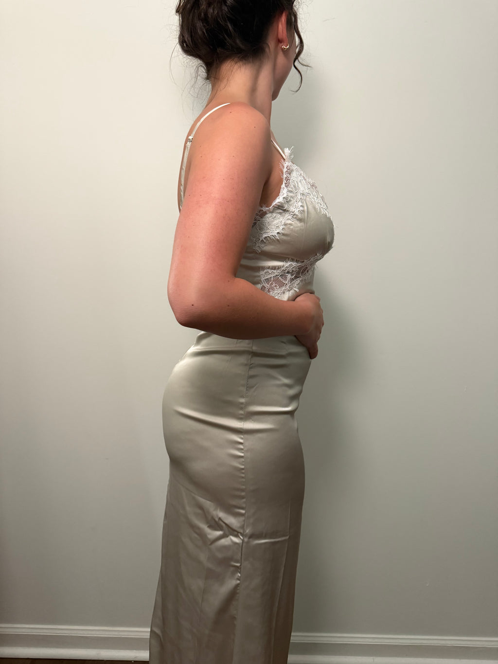 Anna’s Satin Midi Dress