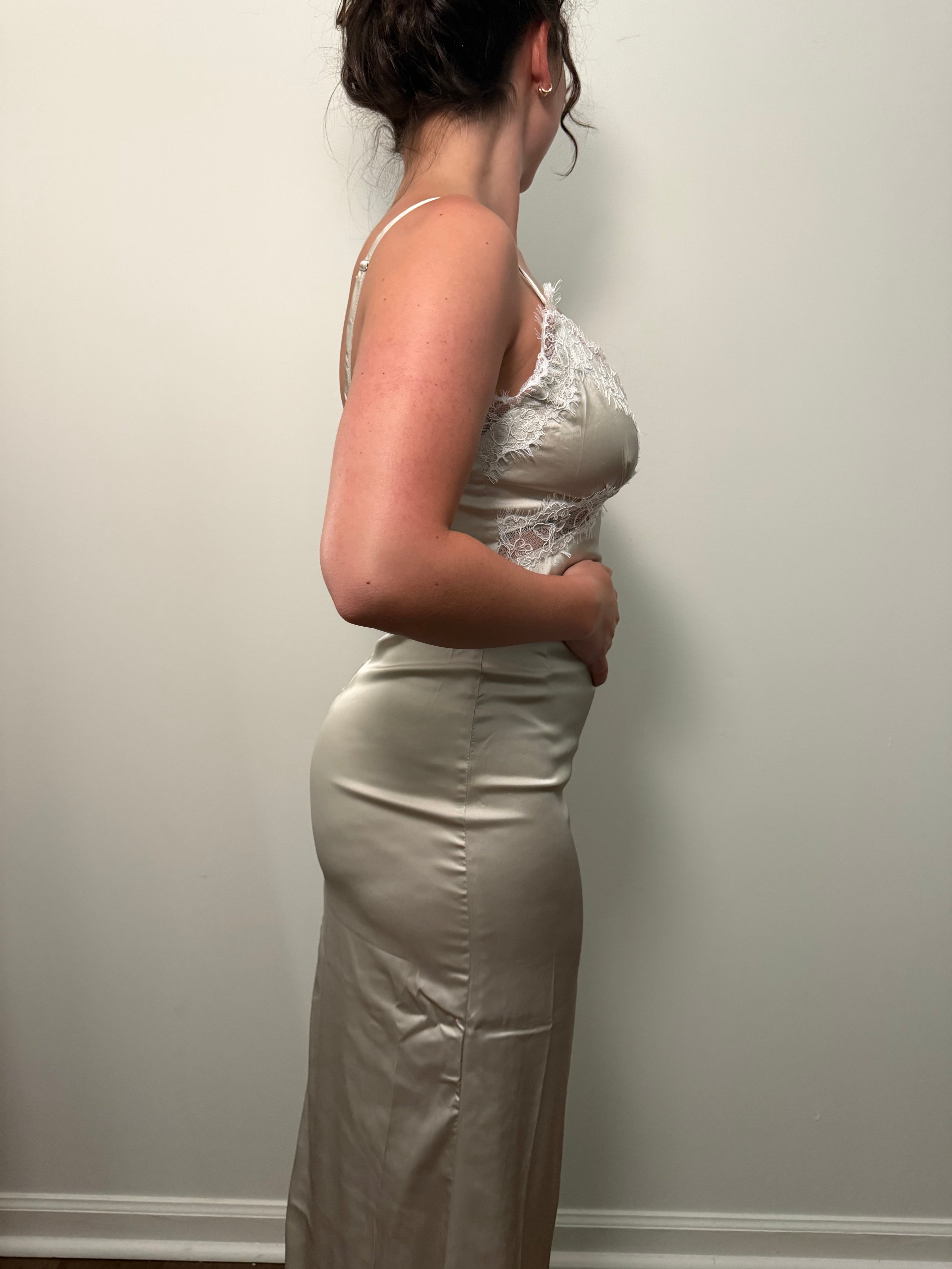 Anna’s Satin Midi Dress