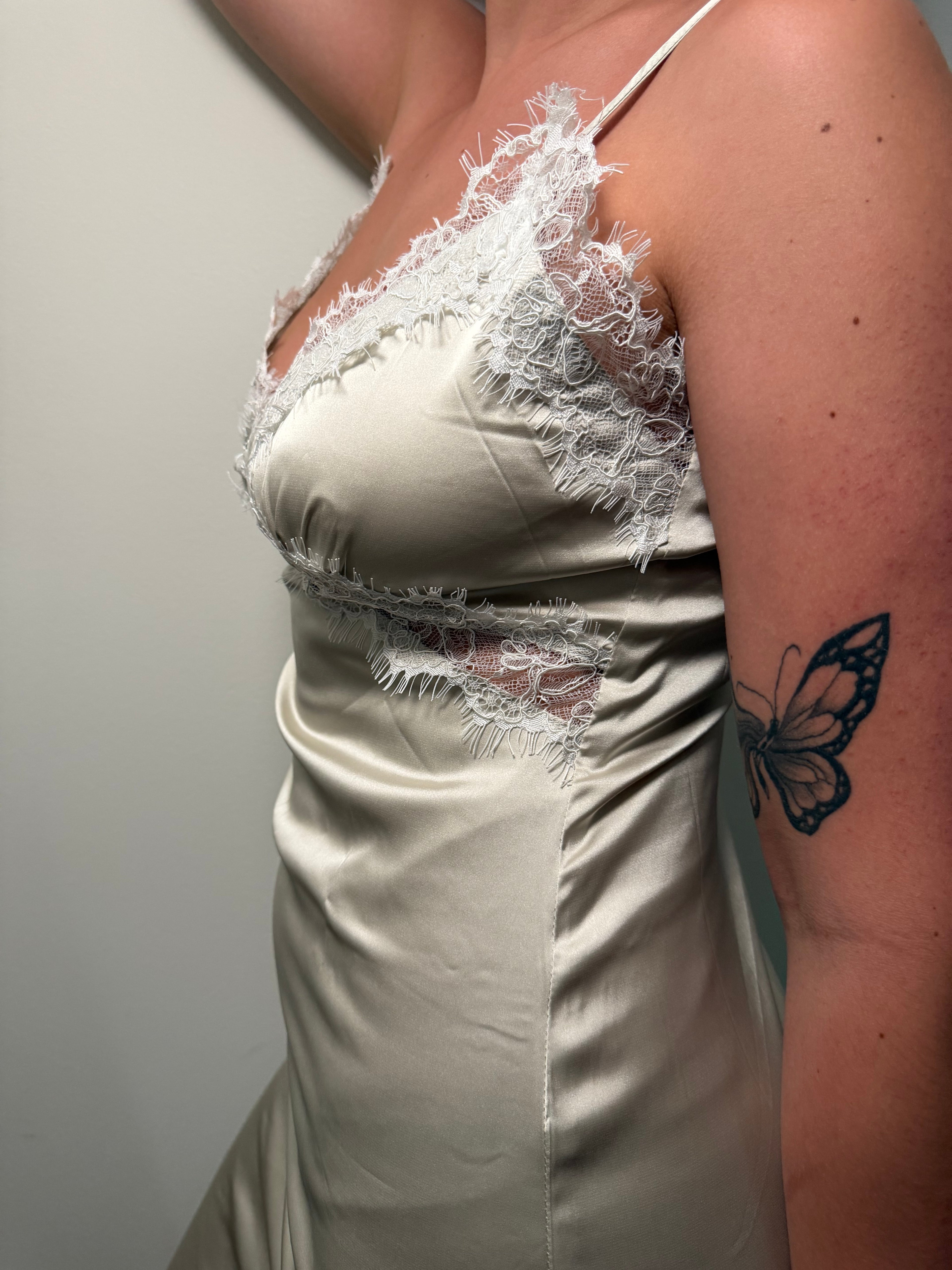 Anna’s Satin Midi Dress