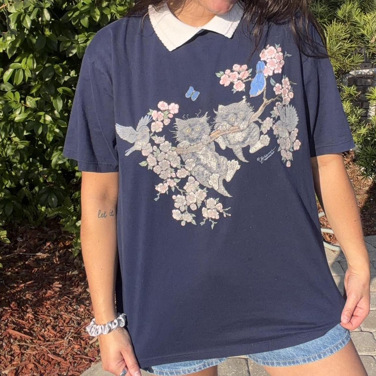 Vintage Cat Collar Shirt