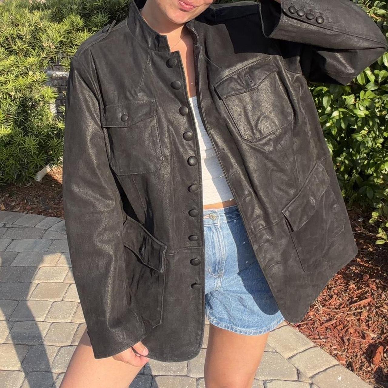 Vintage Twiggy London Leather Jacket