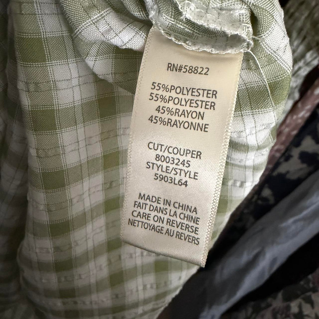 Gingham Green Dress