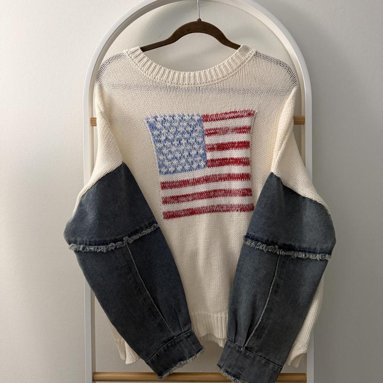 American Flag Knit Sweater