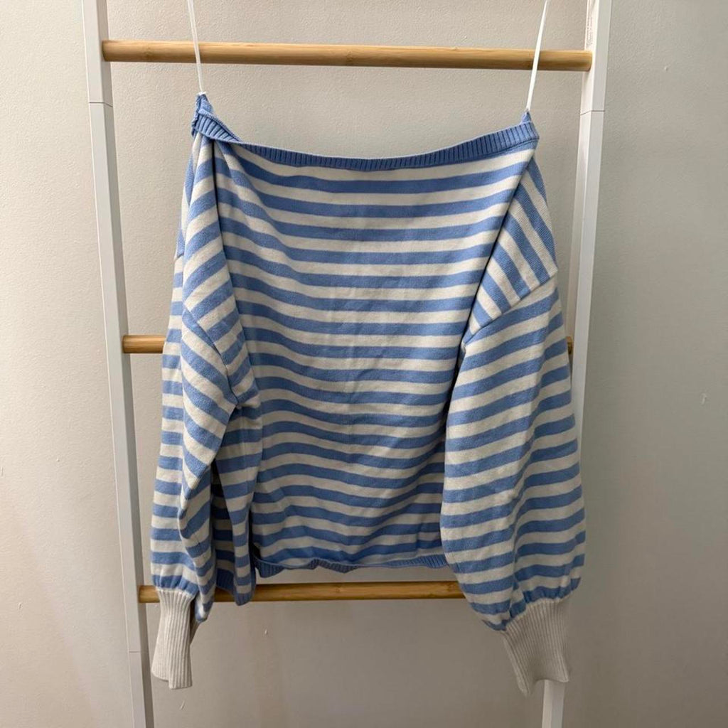 Le Lis Boat Neck Stripe Sweater