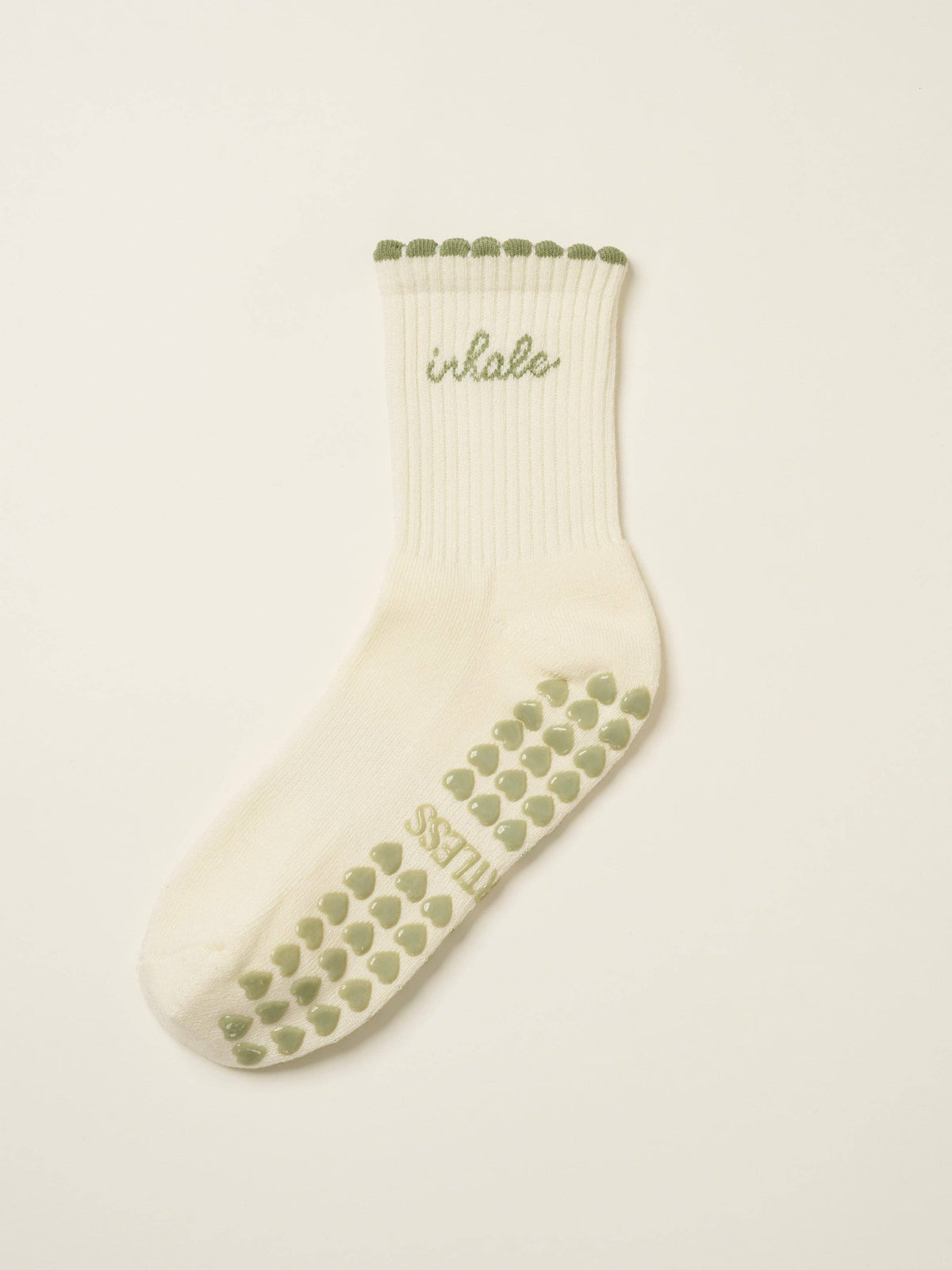 Inhale x Exhale Ruffled Grip Socks