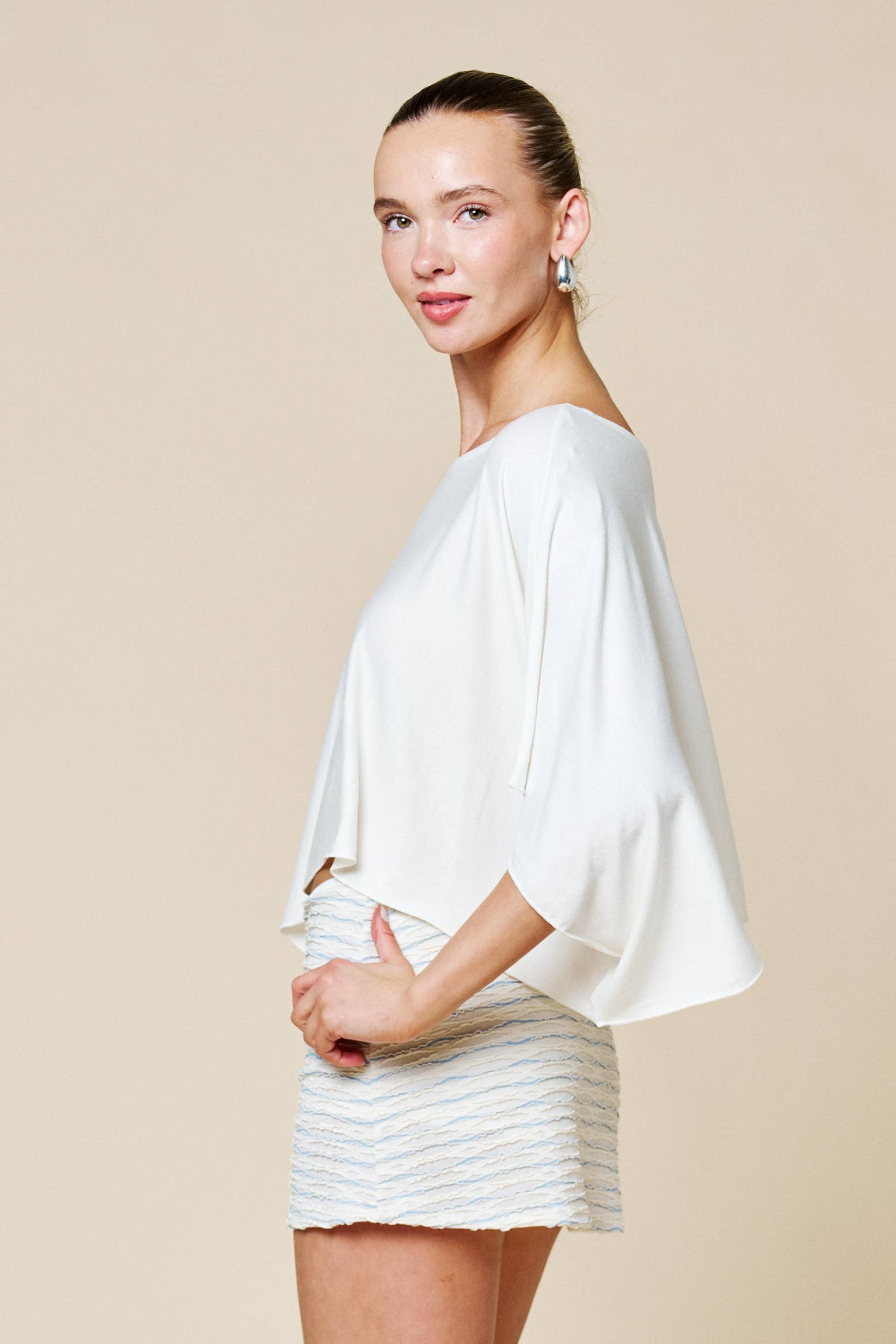 Off-Shoulder Knit Top