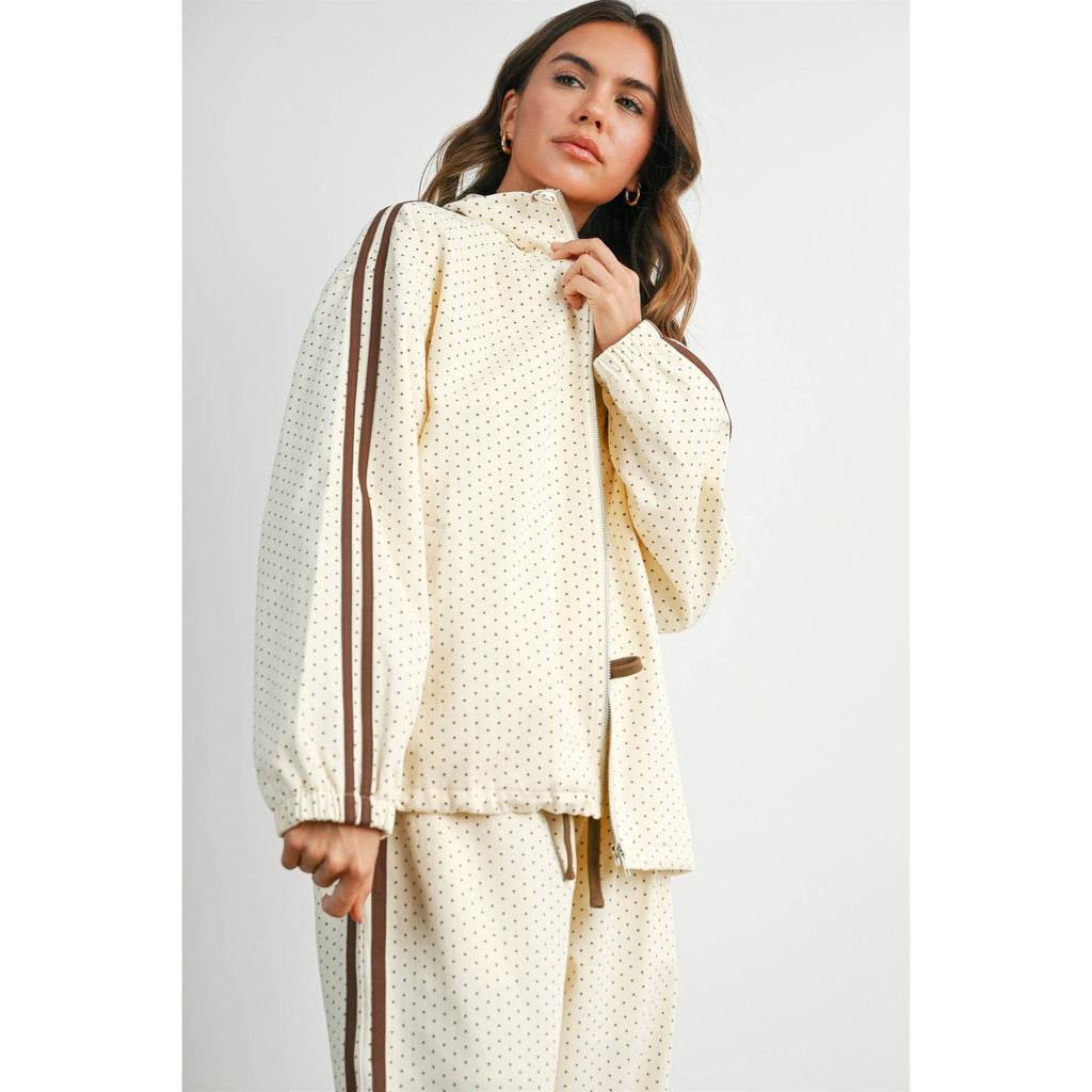 Meadow Retro Dot Track Jacket