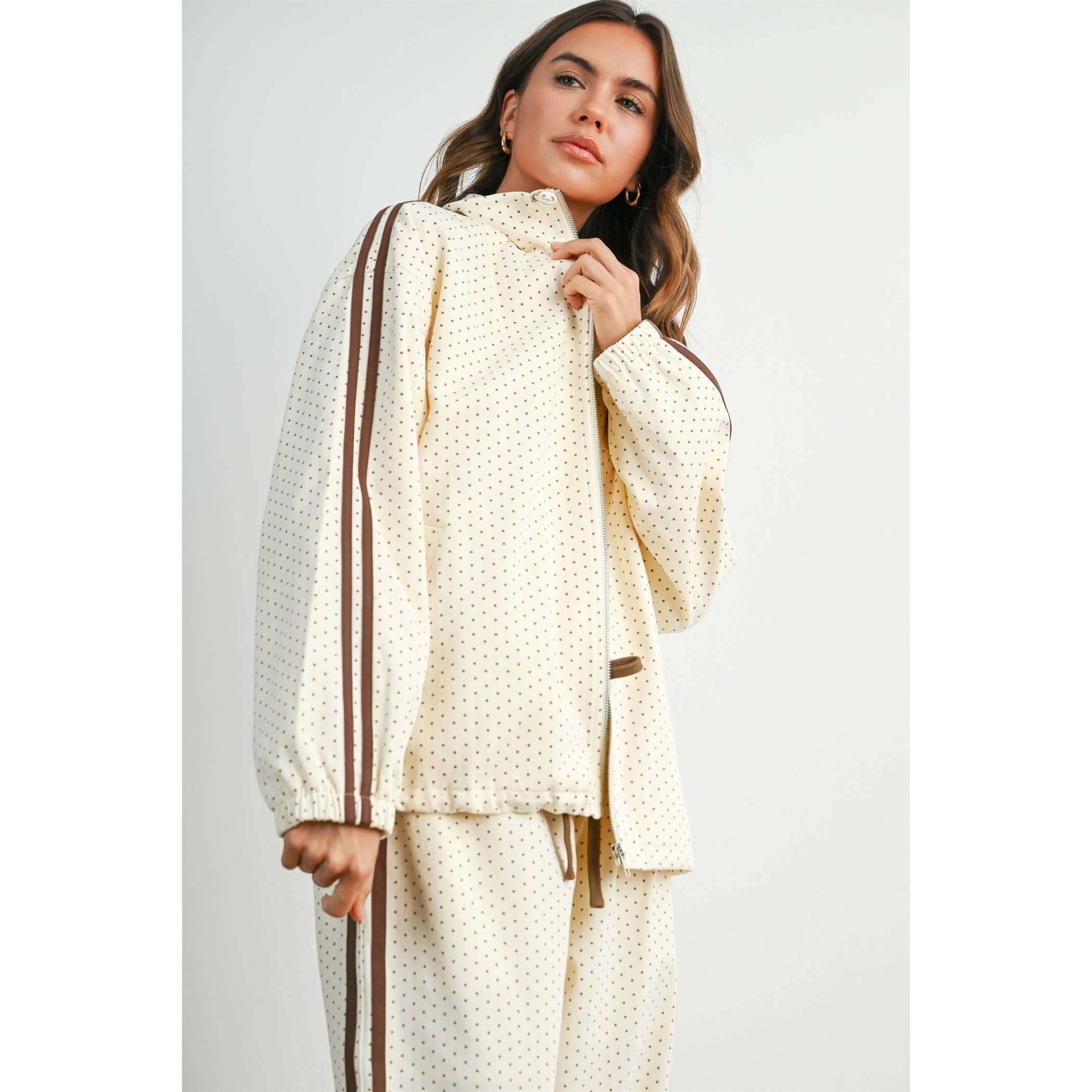 Meadow Retro Dot Track Jacket