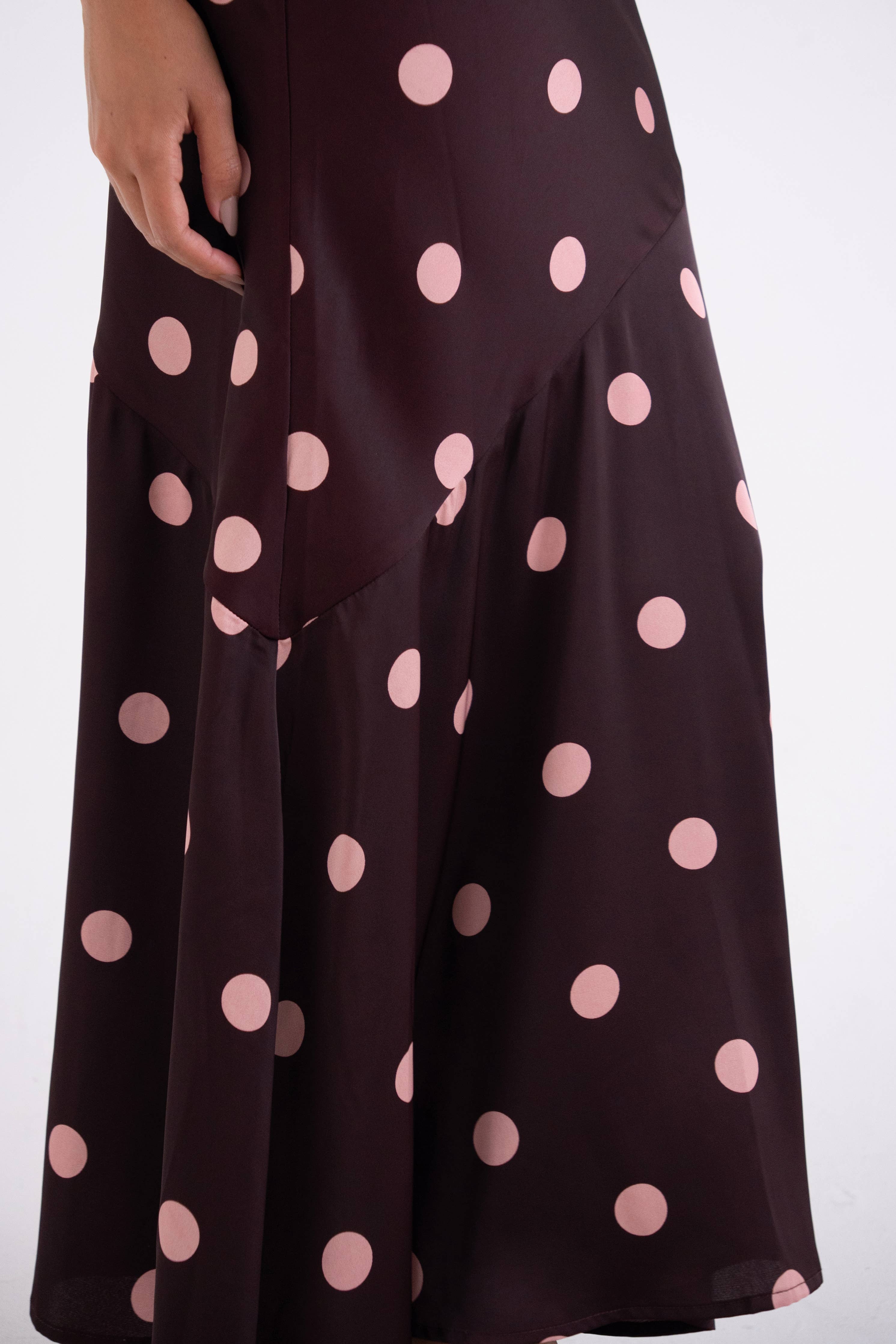 Wine & Dine Polka Dot Maxi Dress