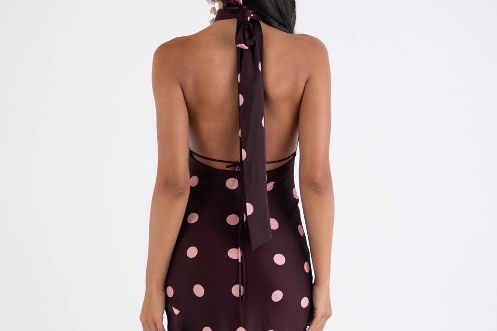 Wine & Dine Polka Dot Maxi Dress