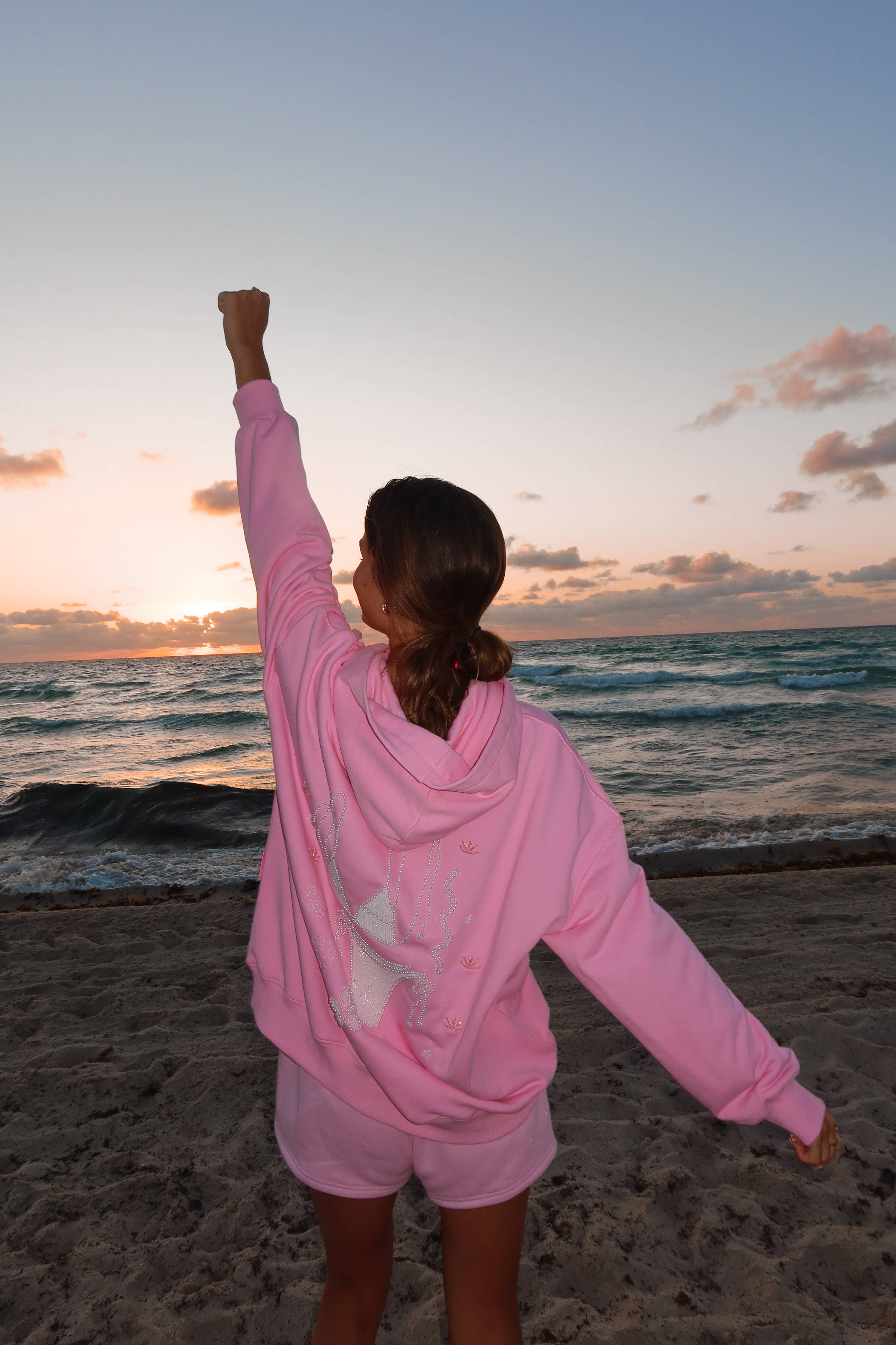 The Lizzie Beaded Bikini Hoodie
