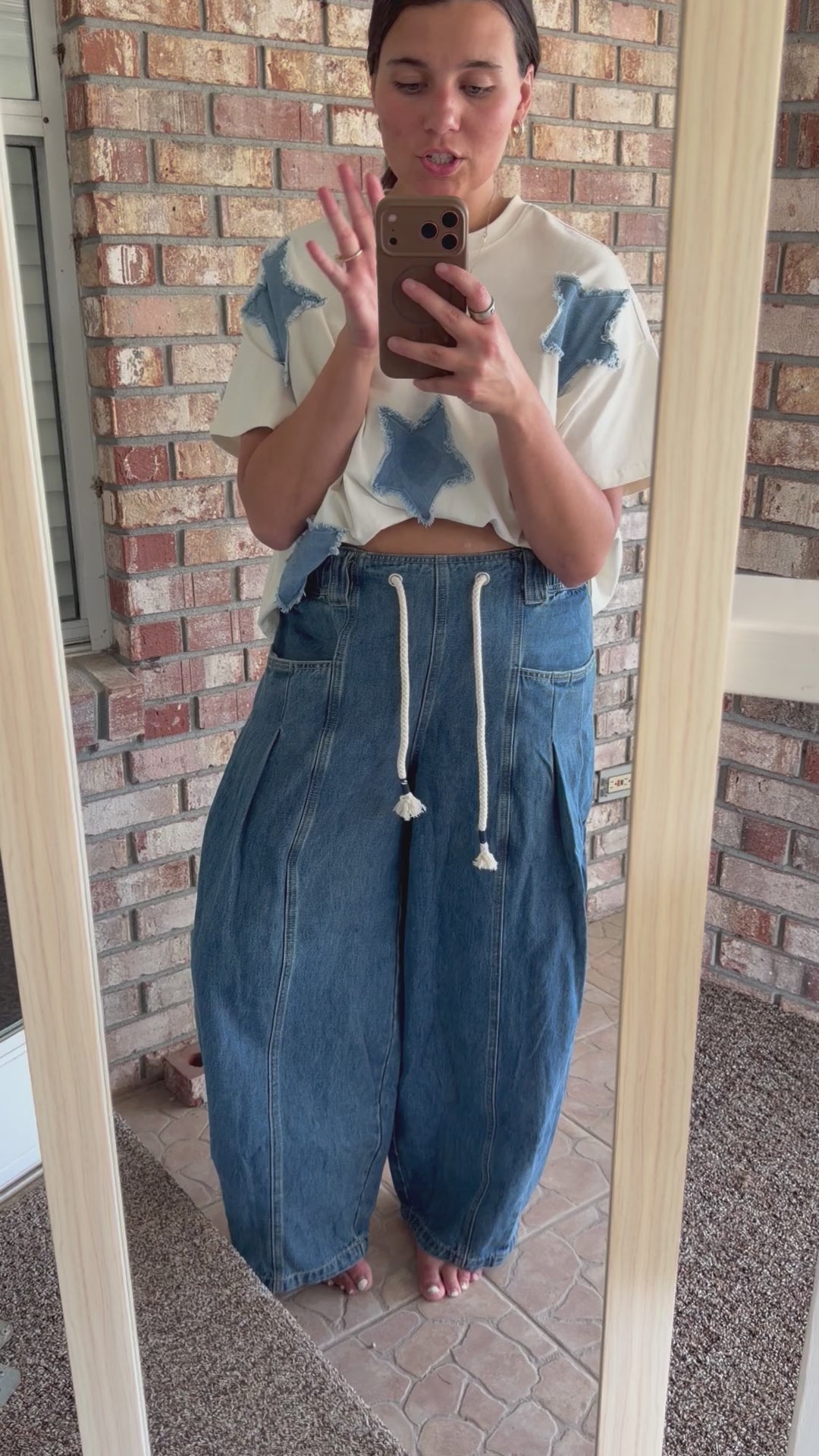 Rope Drawstring Balloon Pants